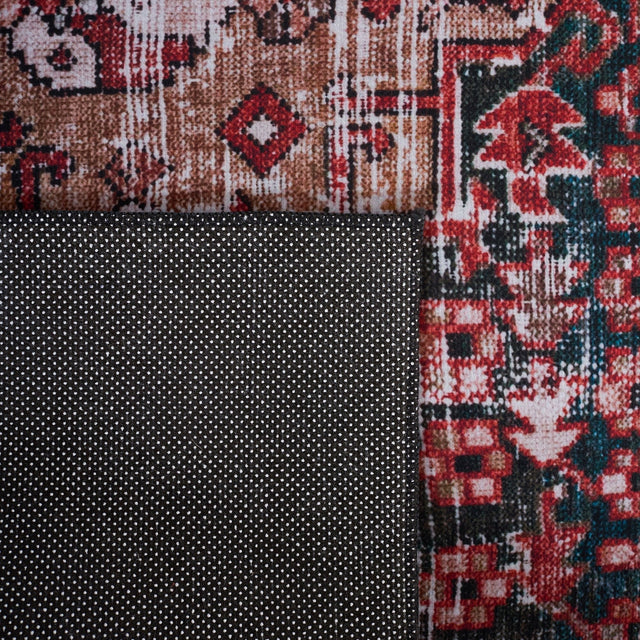 Safavieh Machine Washable Tucson Tsn114P Rust/Green Rug - Safavieh - tsn114p - 6sq