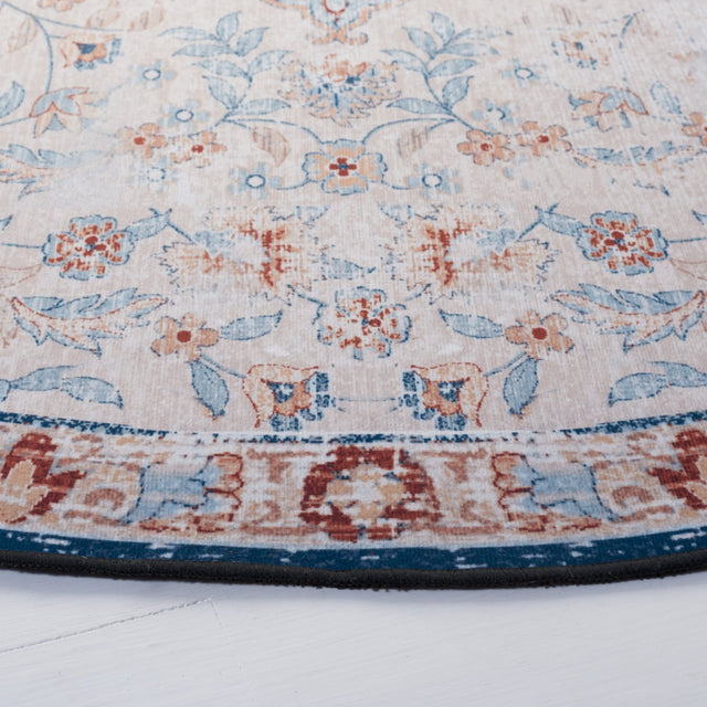 Safavieh Machine Washable Tucson Tsn117B Beige/Rust Rug - Safavieh - tsn117b - 3