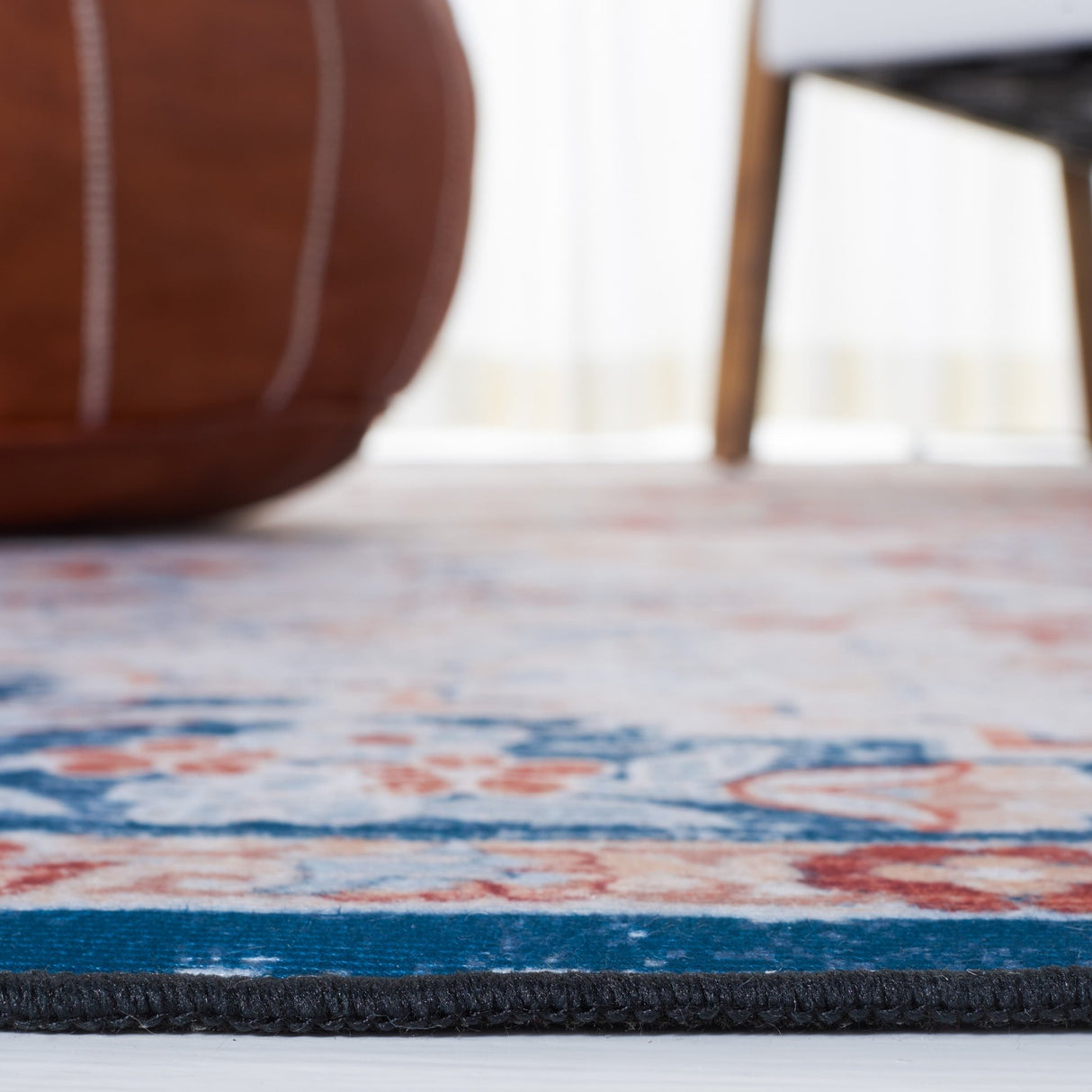 Safavieh Machine Washable Tucson Tsn117B Beige/Rust Rug - Safavieh - tsn117b - 6r