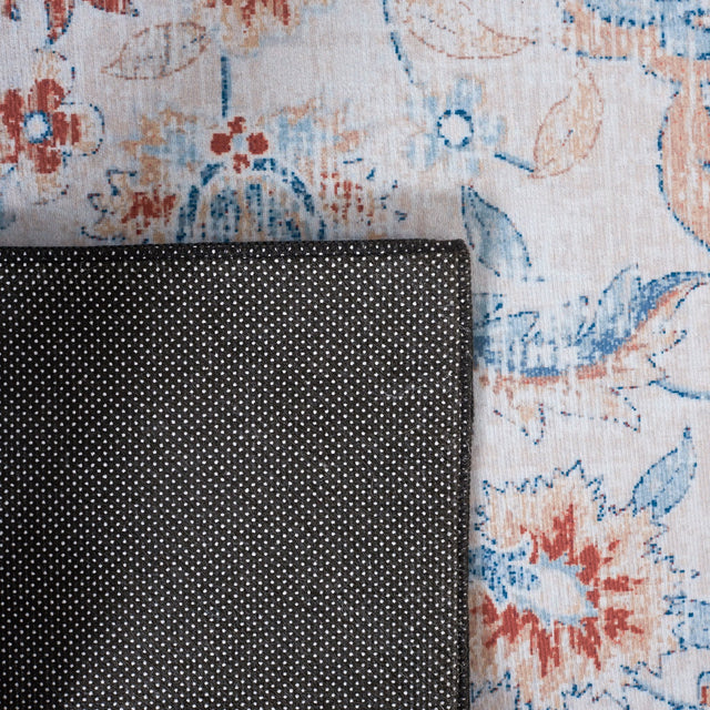 Safavieh Machine Washable Tucson Tsn117B Beige/Rust Rug - Safavieh - tsn117b - 6r