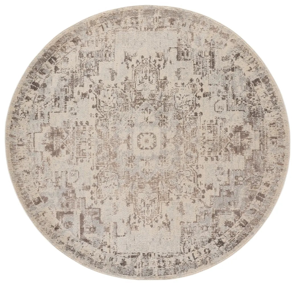 Safavieh Madison 6'-7" x 6'-7" Rug in Ivory / Beige Grey