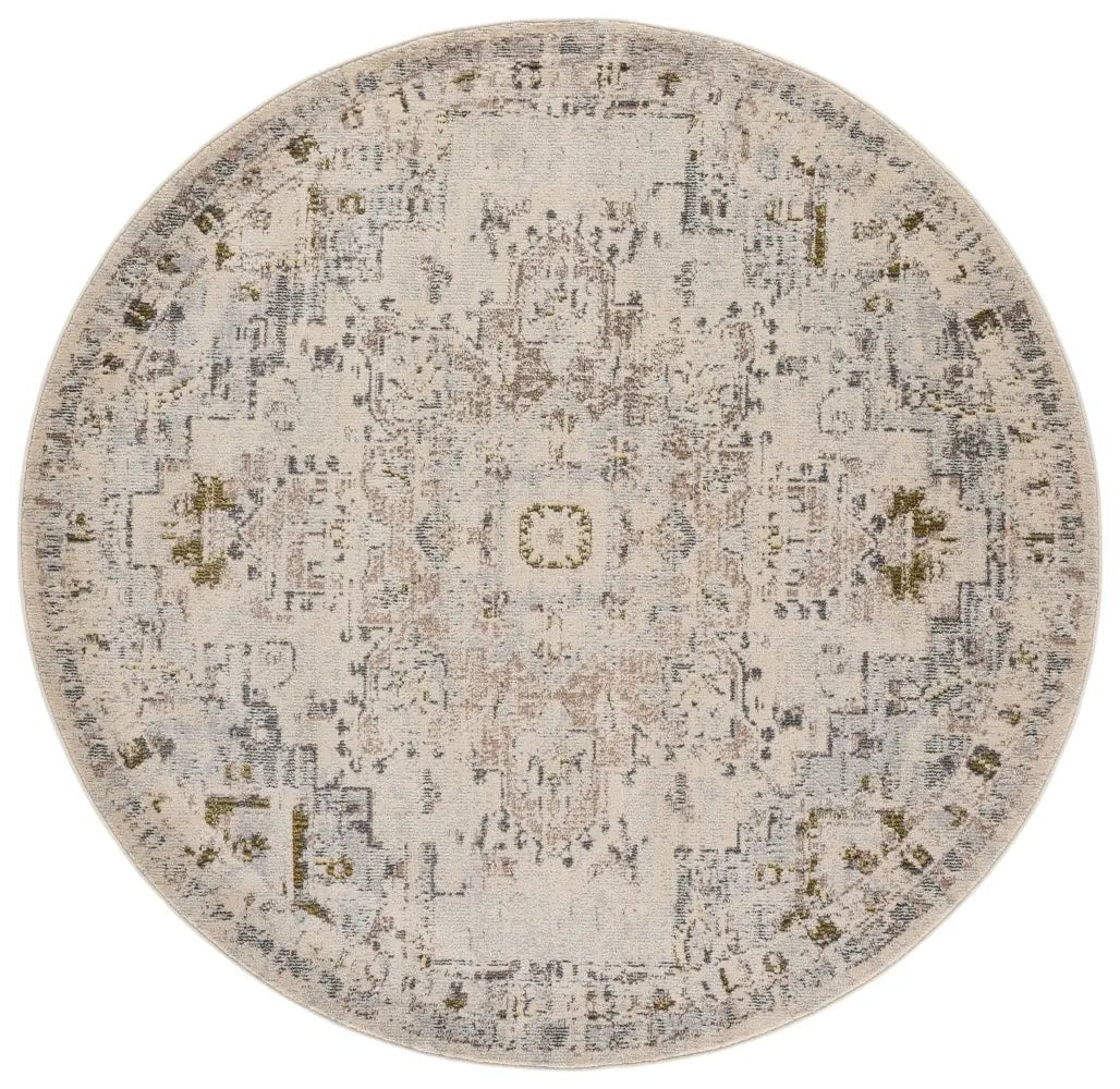 Safavieh Madison 6'-7" x 6'-7" Rug in Ivory / Grey Gold