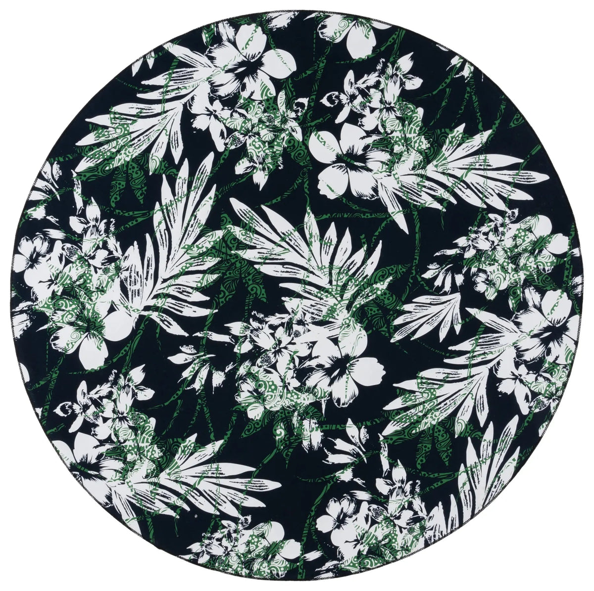Safavieh Malibu 6'-0" x 6'-0" Rug in Black / Green