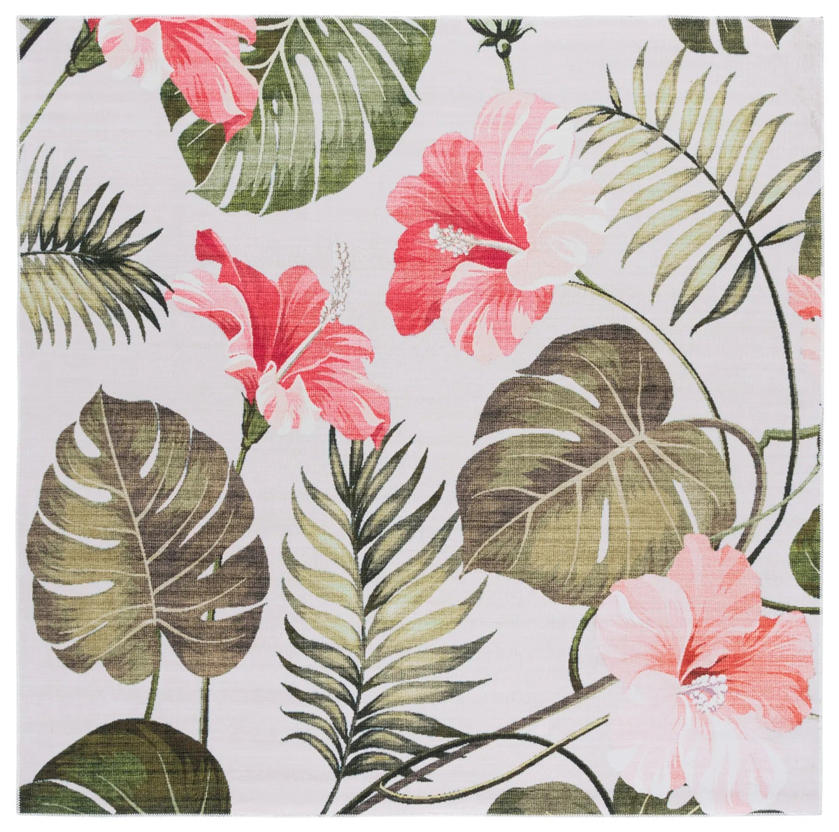 Safavieh Malibu 6'-0" x 6'-0" Rug in Ivory / Pink