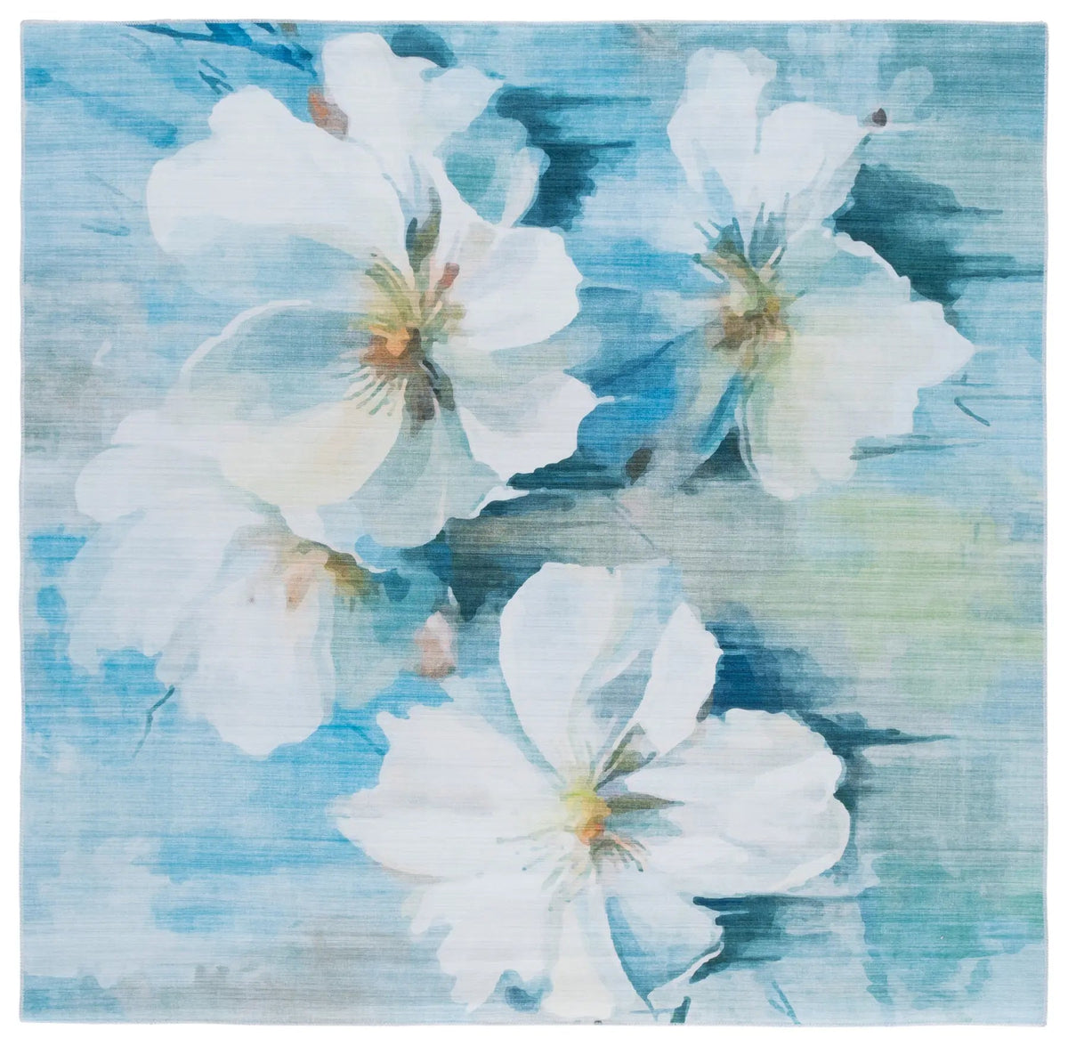 Safavieh Malibu 6'-0" x 6'-0" Rug in Light Blue / Ivory