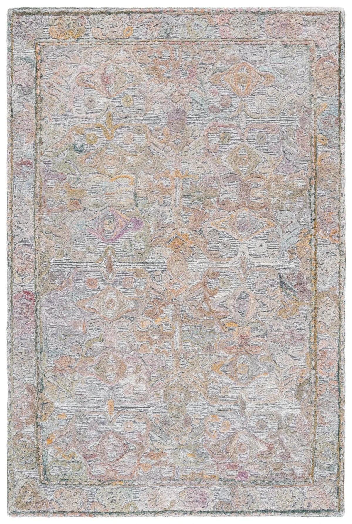 Safavieh Marquee 4'-0" x 6'-0" Rug in Green / Ivory