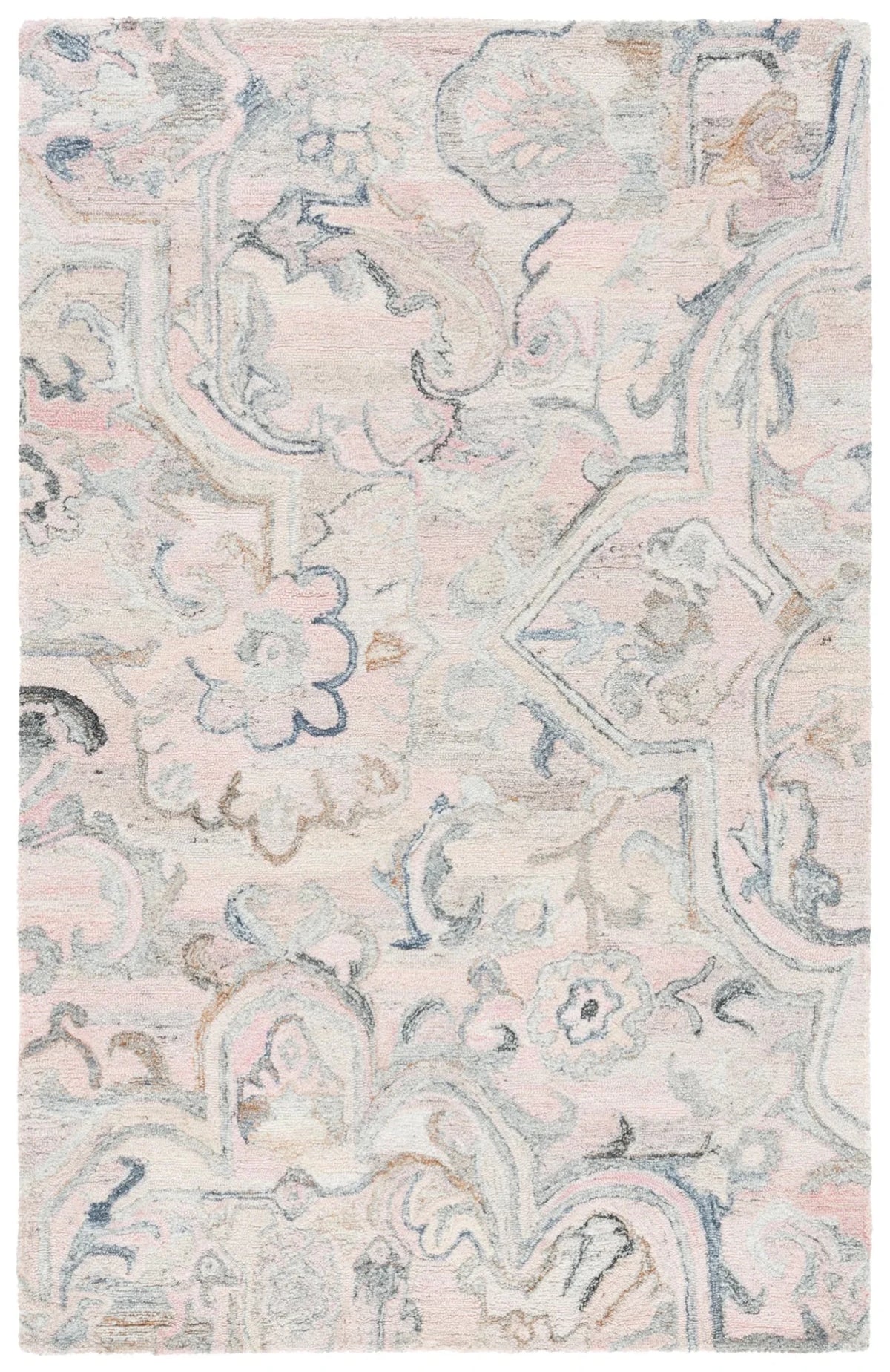 Safavieh Marquee 4'-0" x 6'-0" Rug in Pink / Beige