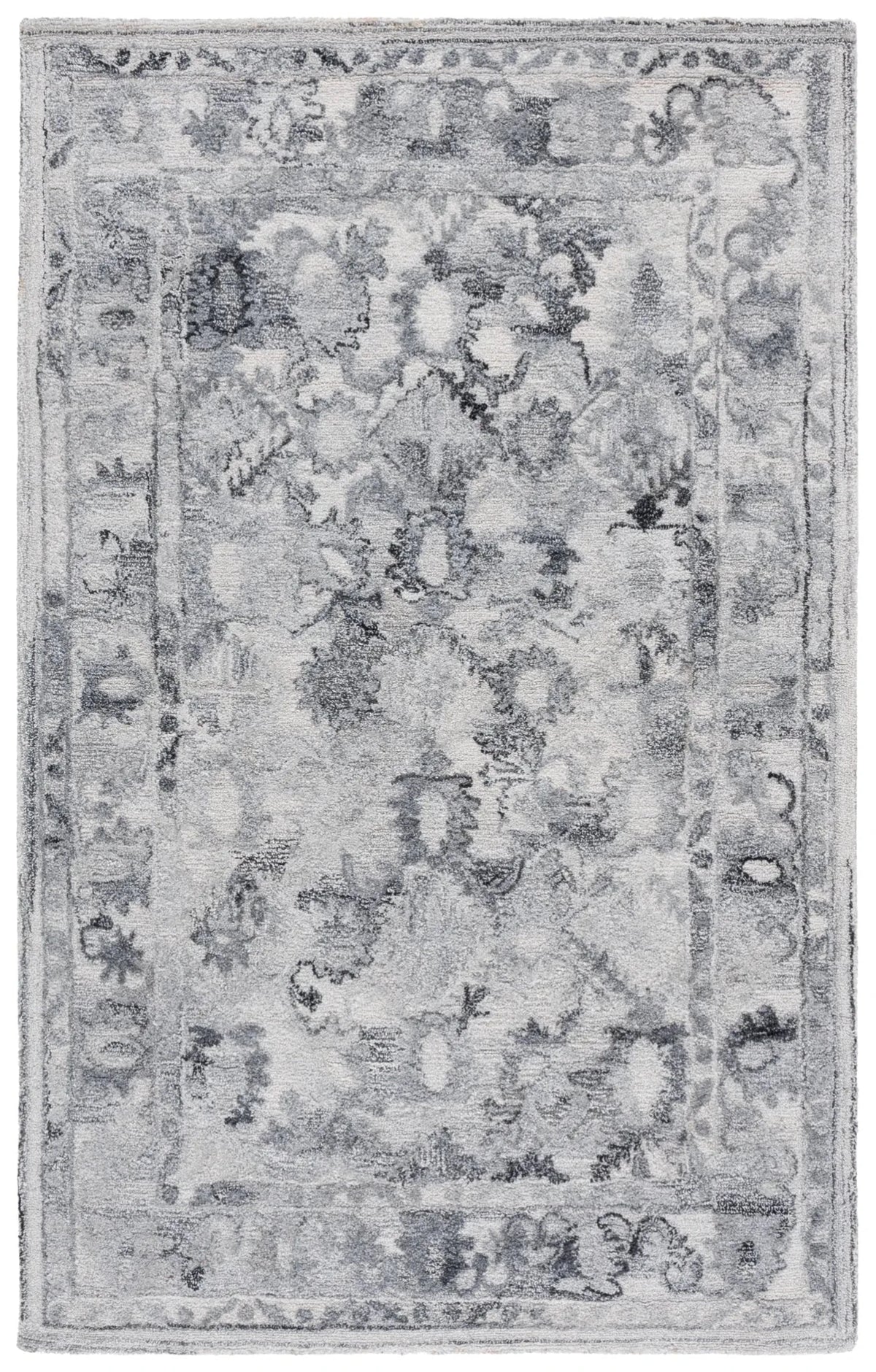 Safavieh Marquee 4'-0" x 6'-0" Rug in Light Grey / Charcoal