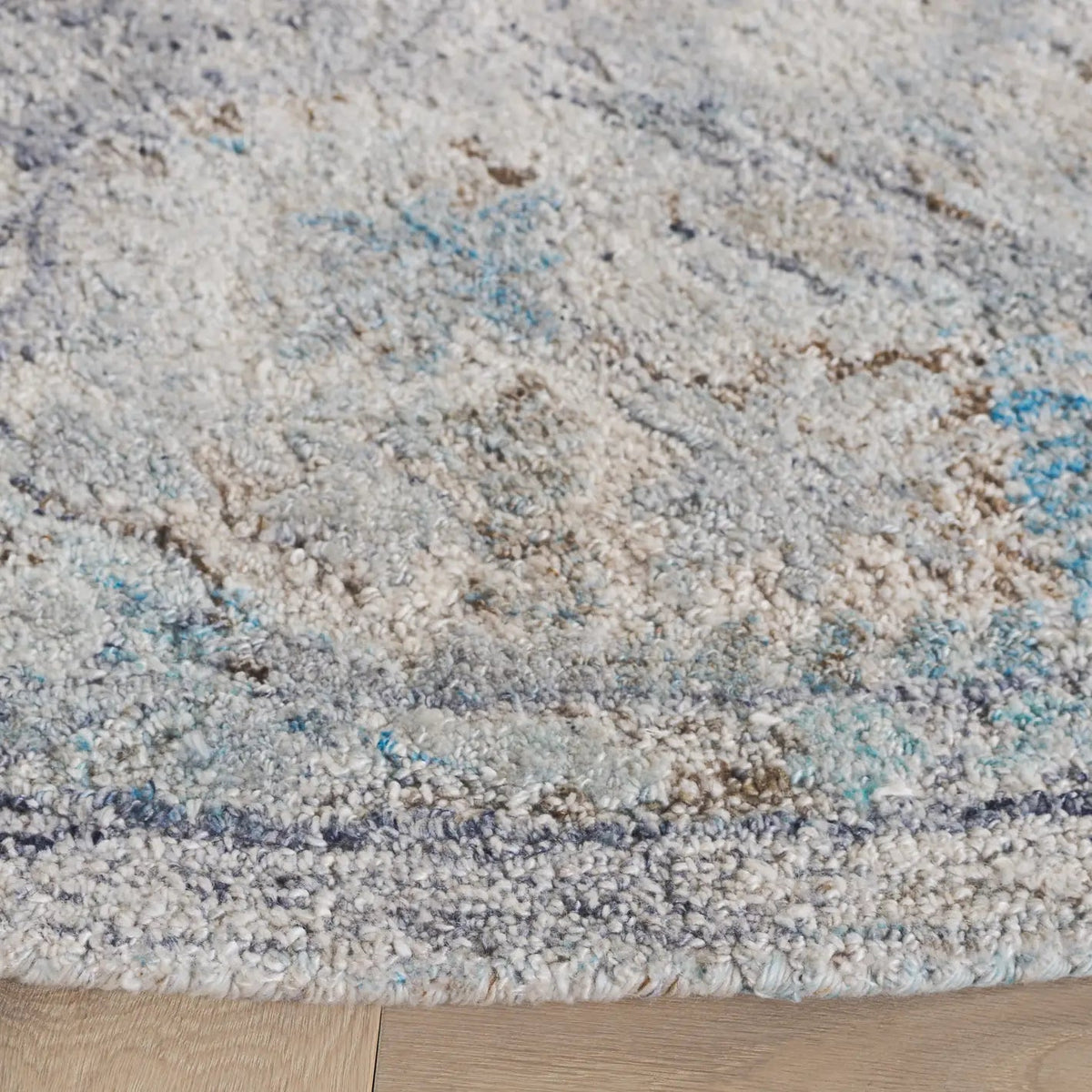 Safavieh Marquee 6'-0" x 6'-0" Rug in Light Blue / Beige