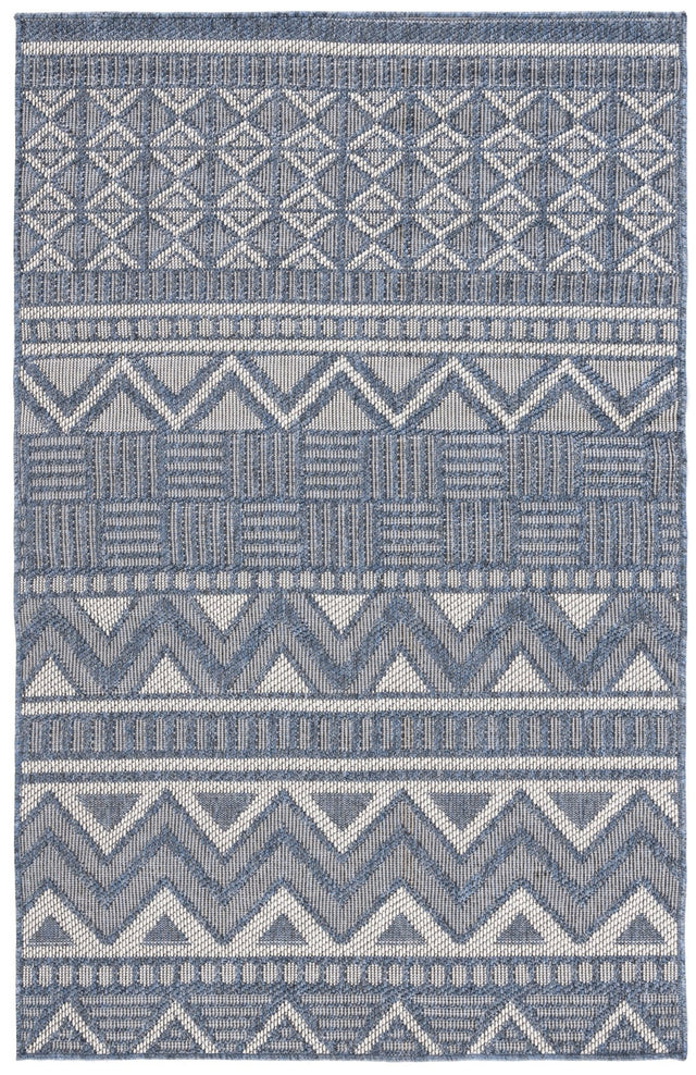 Safavieh Martha Stewart Indoor Outdoor Msro318N Navy/Creme Rug.