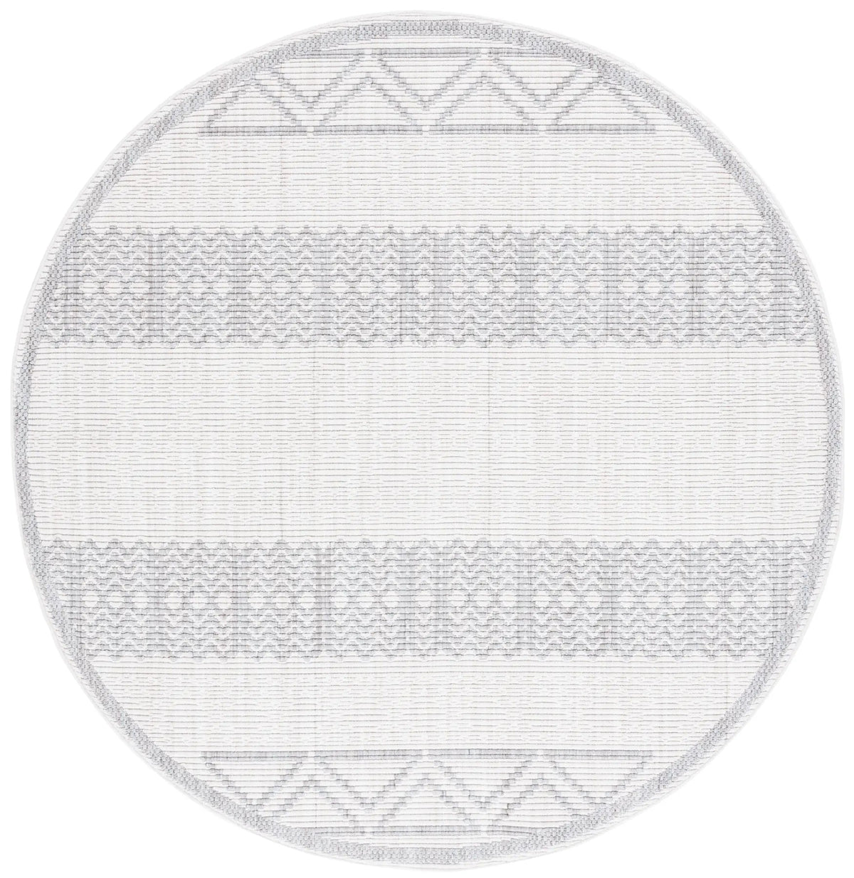 Safavieh Martha Stewart Serenity 6'-7" x 6'-7" Rug in Ivory / Grey
