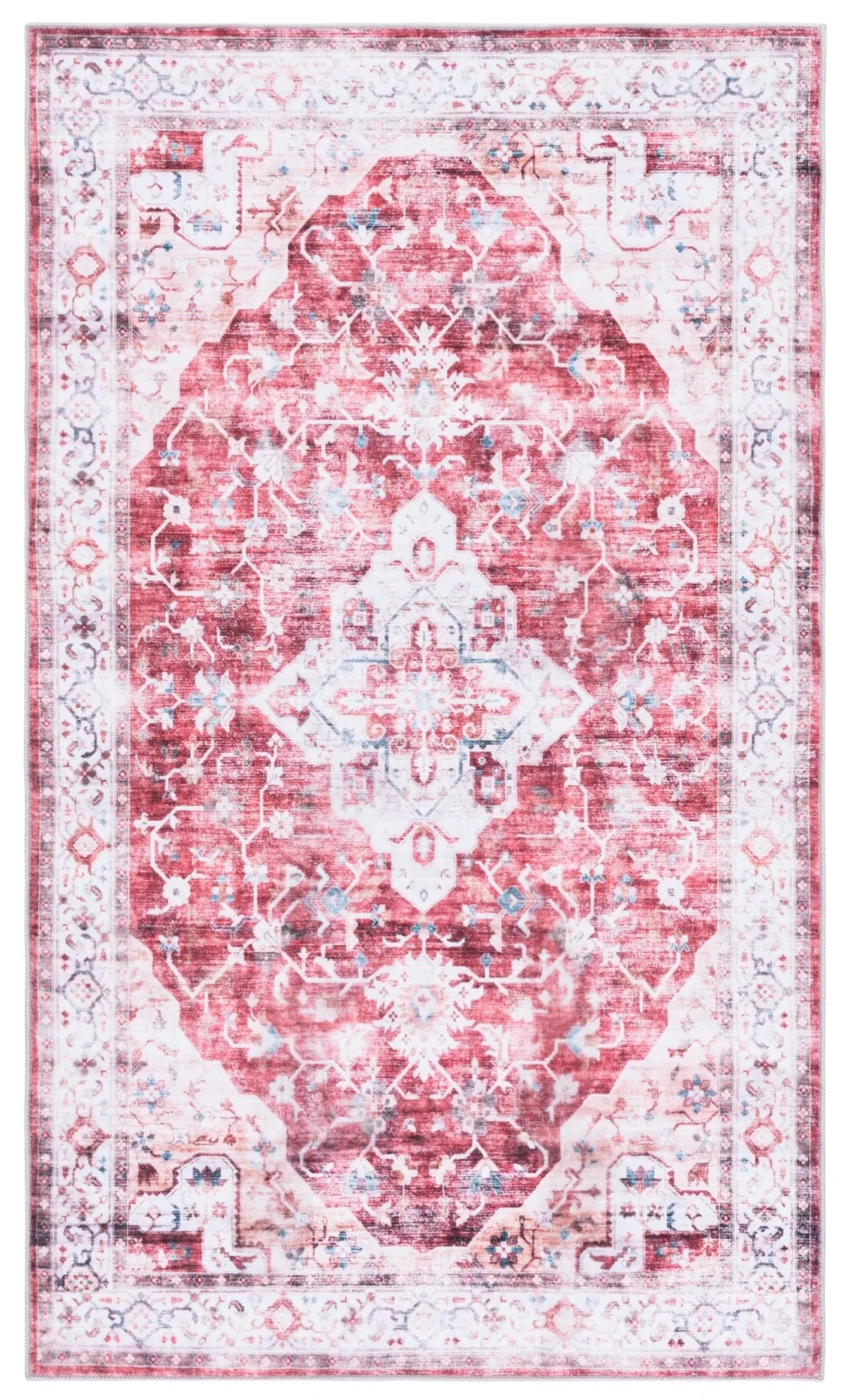 Safavieh Martha Stewart Washable 3'-0" x 5'-0" Rug in Rust / Gold