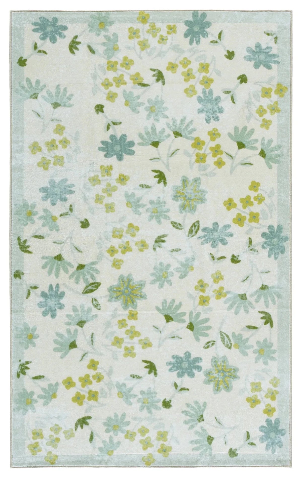 Safavieh Martha Stewart Washable 3'-0" x 5'-0" Rug in Beige / Light Green