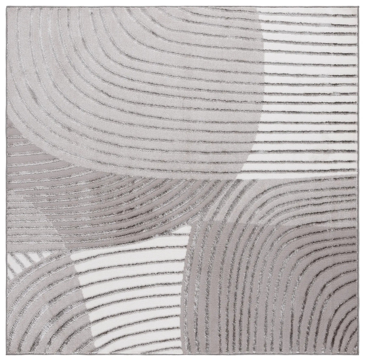 Safavieh Maya 6'-7" x 6'-7" Rug in Ivory / Grey