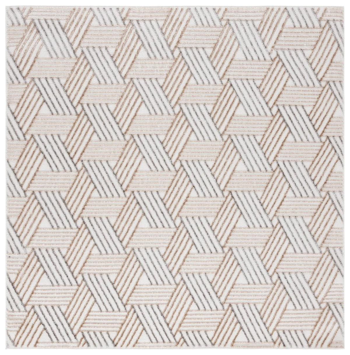 Safavieh Maya 6'-7" x 6'-7" Rug in Ivory / Grey Beige