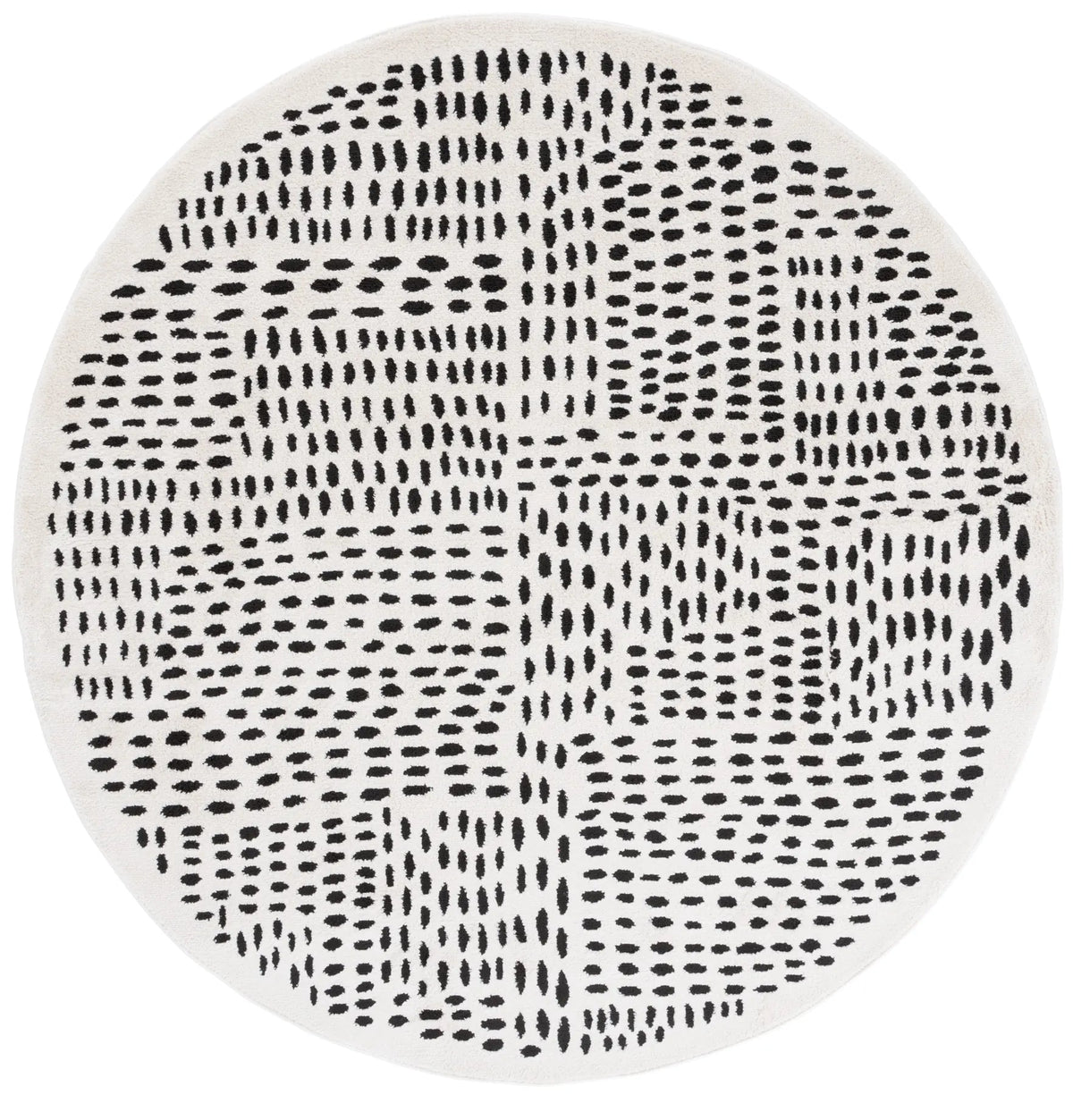 Safavieh Melody 6'-7" x 6'-7" Rug in Ivory / Black