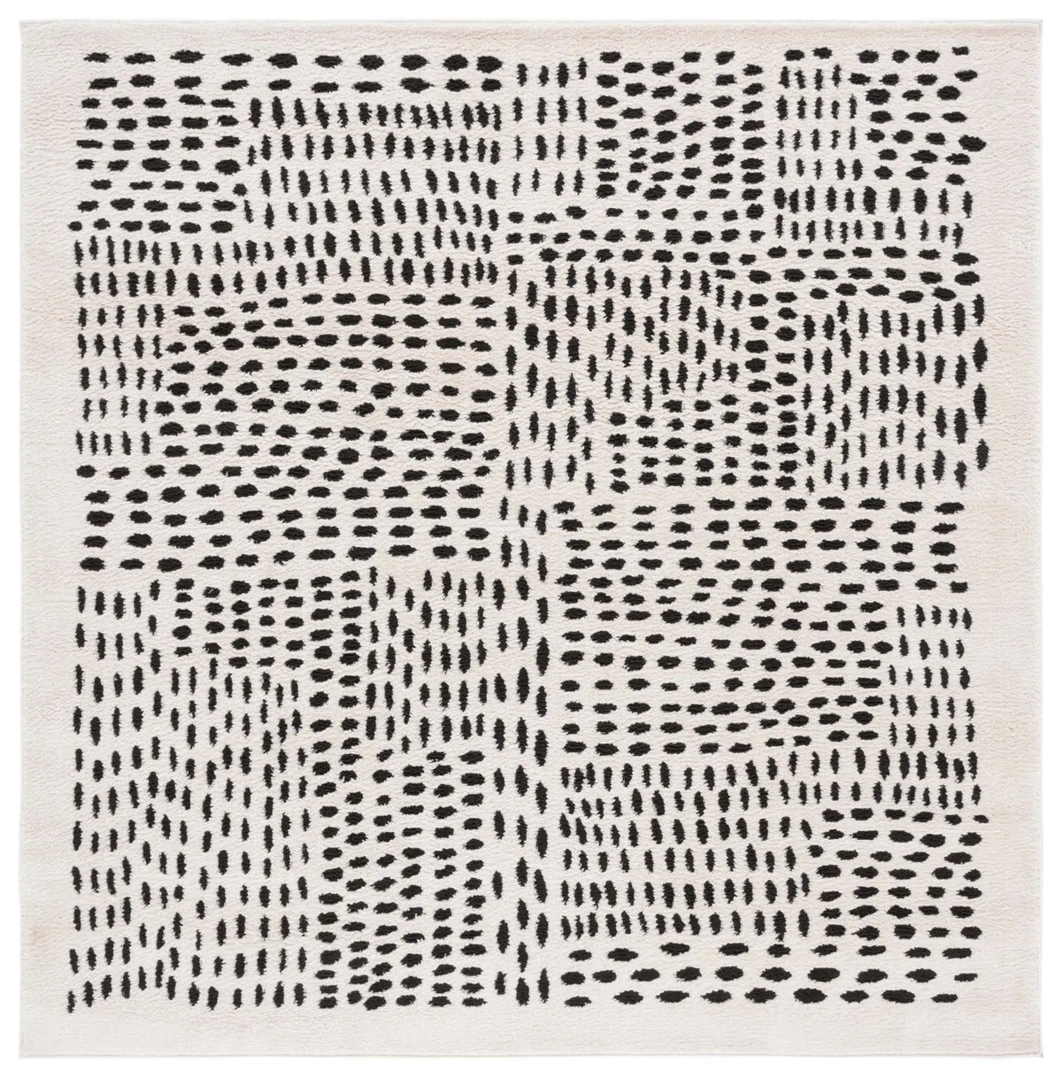 Safavieh Melody 6'-7" x 6'-7" Rug in Ivory / Black