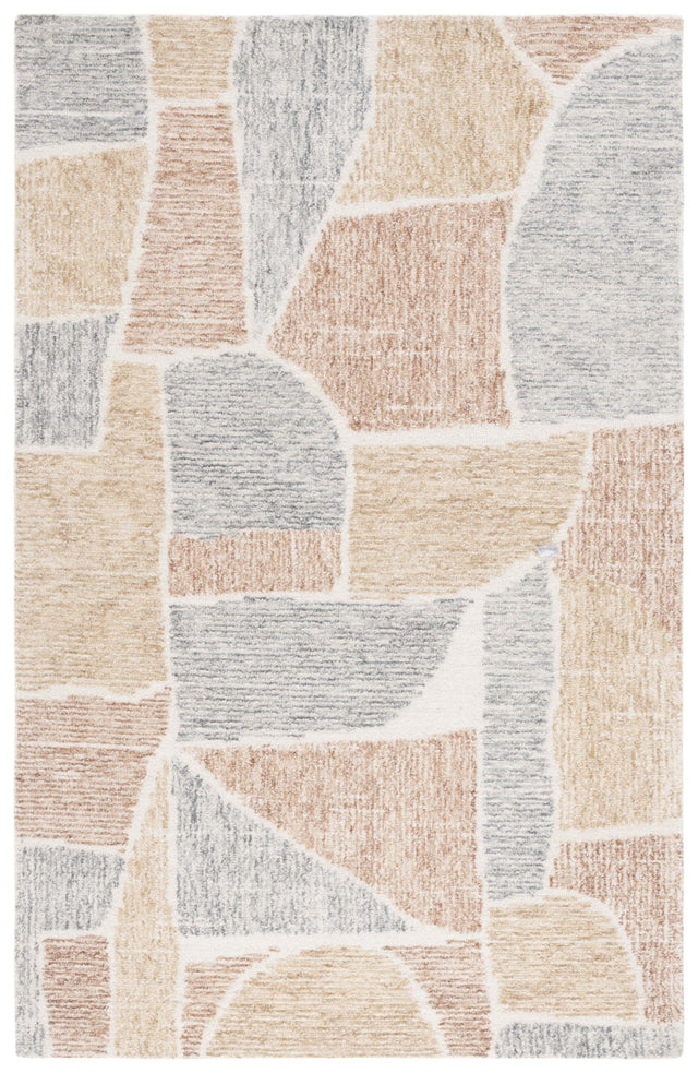 Safavieh Metro Met475E Taupe/Grey Rug.
