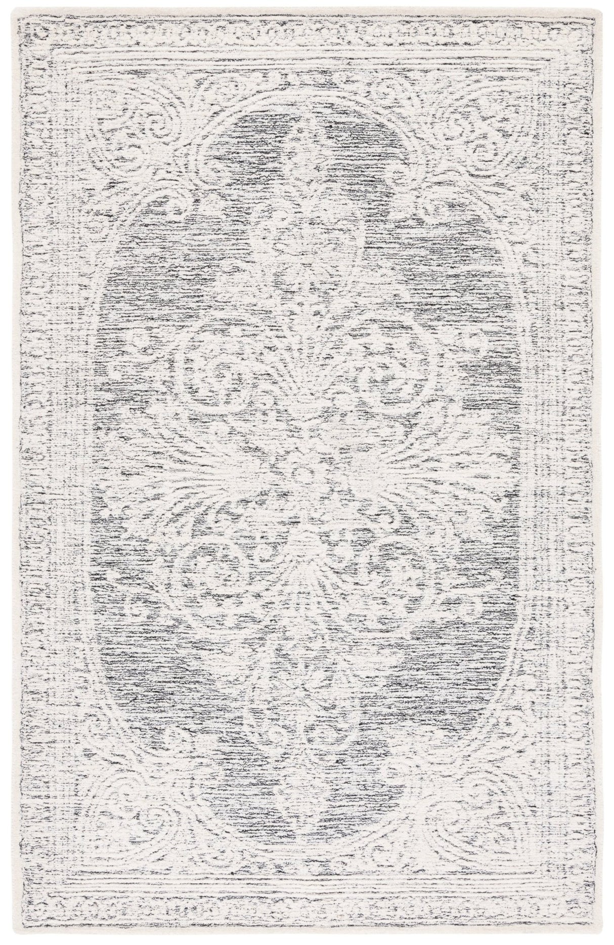 Safavieh Metro Met616Z Ivory/Black Rug.