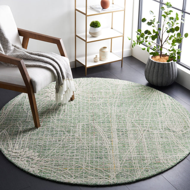 Safavieh Metro Met875Y Green/Ivory Rug.