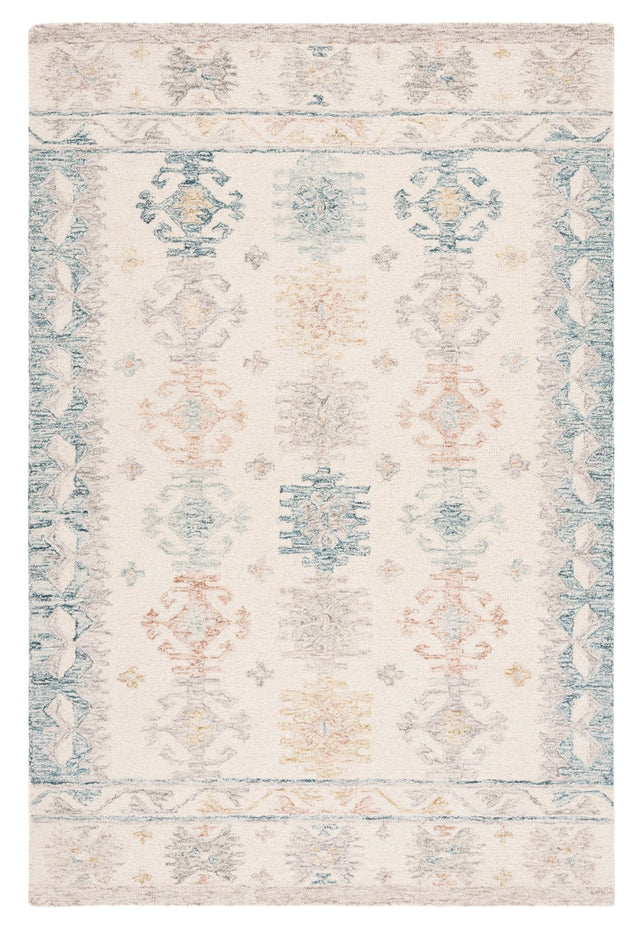 Safavieh Micro-Loop Mlp476M Ivory/Blue Rug.