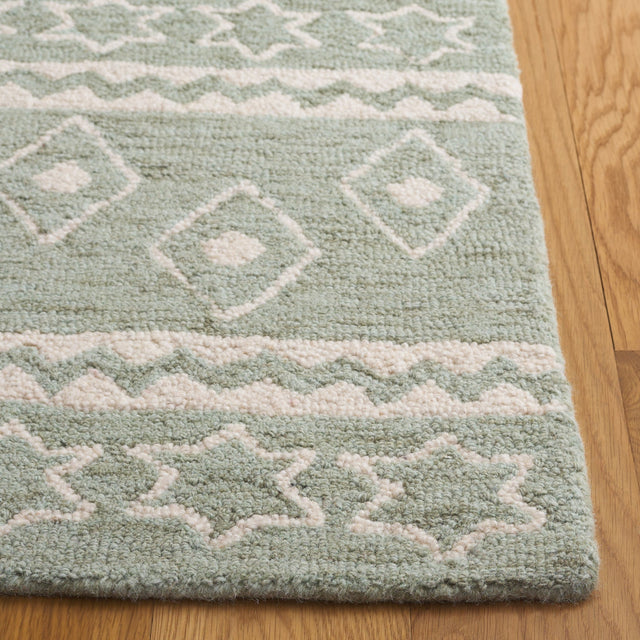 Safavieh Micro-Loop Mlp501W Sage/Ivory Rug.