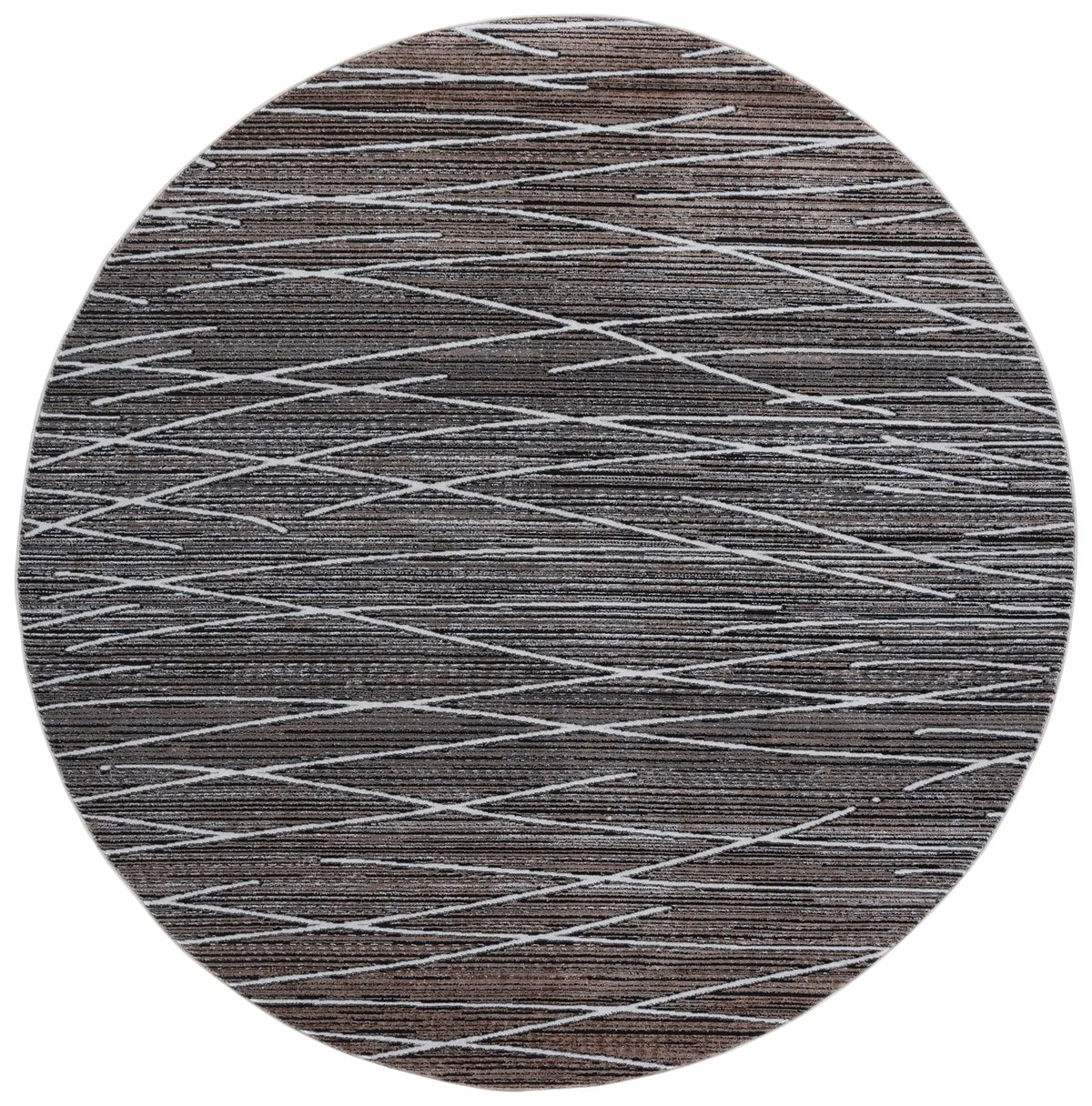 Safavieh Mila 6'-7" x 6'-7" Rug in Beige / Ivory Black