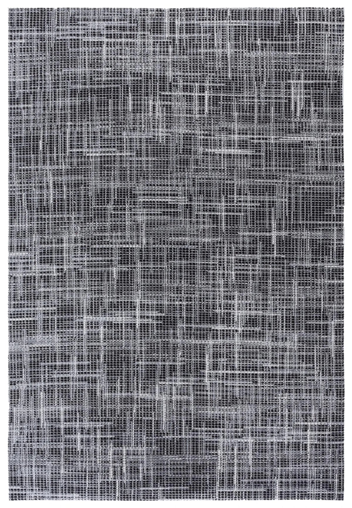 Safavieh Mila 4'-0" x 6'-0" Rug in Light Grey / Black