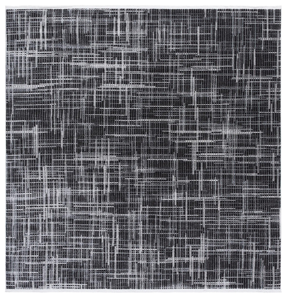 Safavieh Mila 6'-7" x 6'-7" Rug in Light Grey / Black