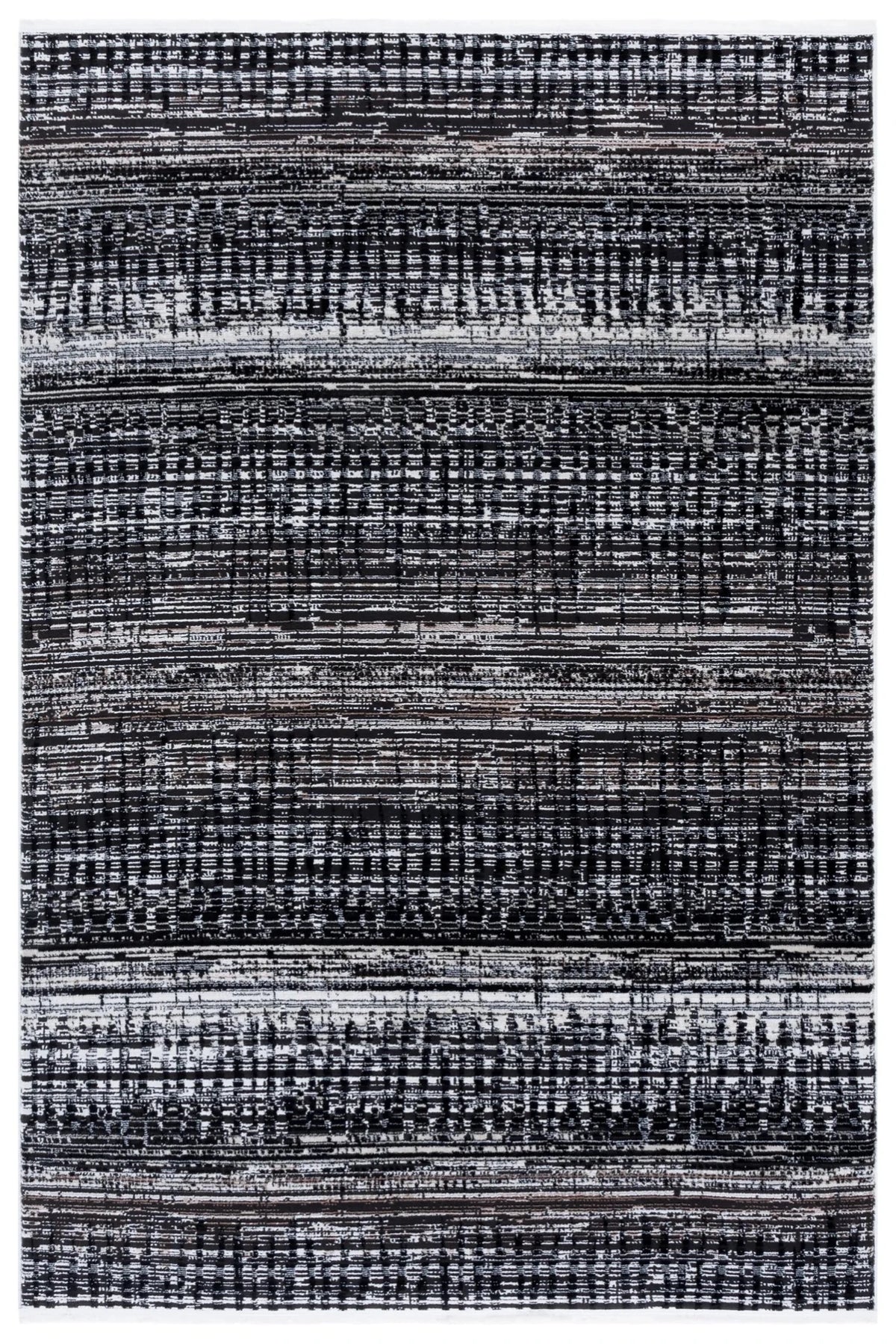 Safavieh Mila 4'-0" x 6'-0" Rug in Black / Beige Ivory
