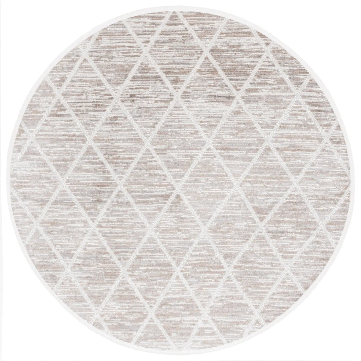Safavieh Mila 6'-7" x 6'-7" Rug in Beige / Ivory