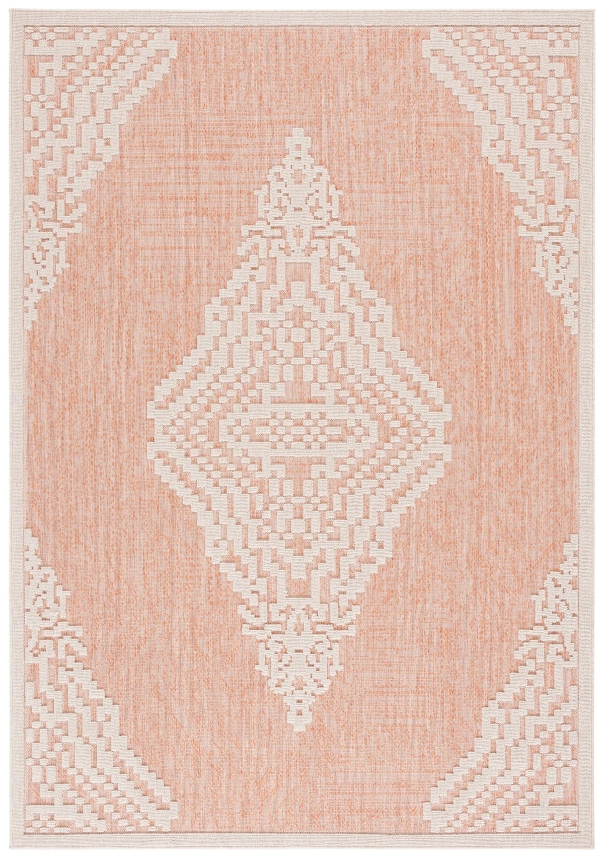 Safavieh Milos Mlo102P Rust/Ivory Rug.