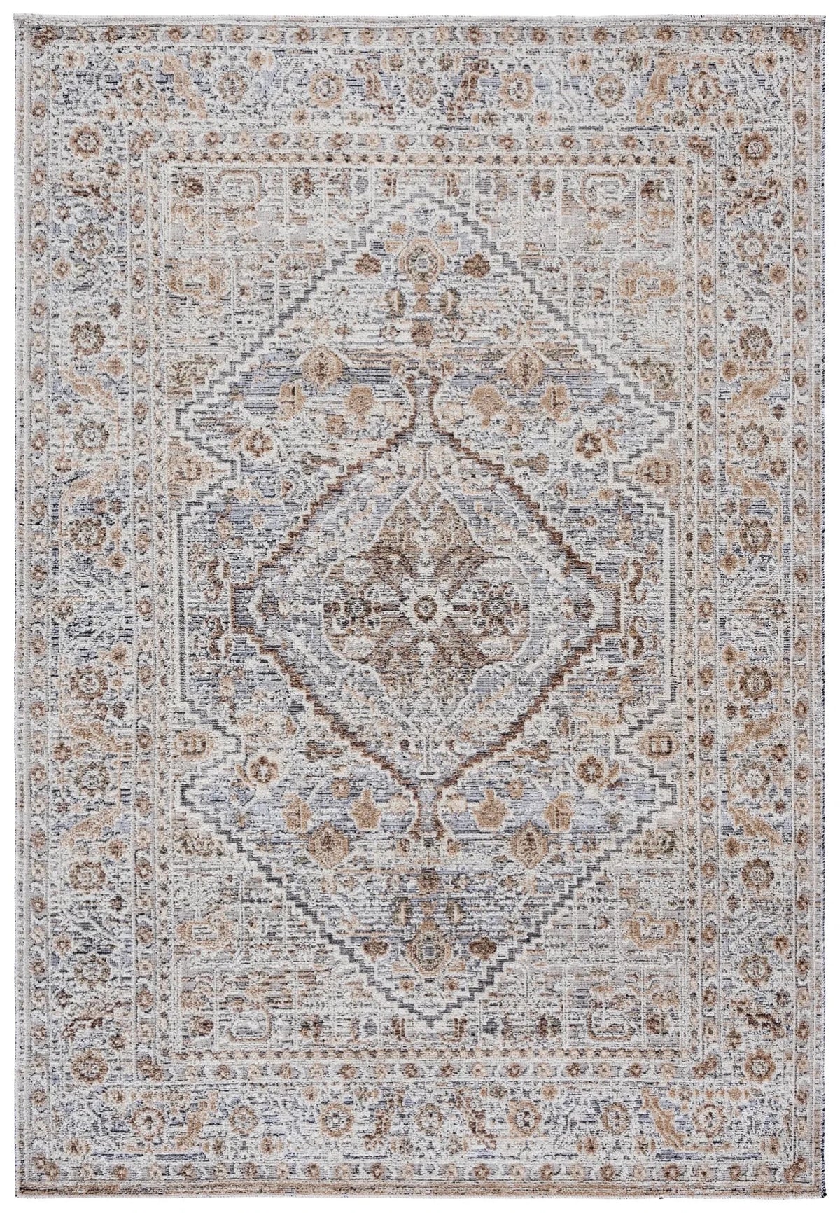 Safavieh Miranda 4'-0" x 6'-0" Rug in Beige / Grey Ivory