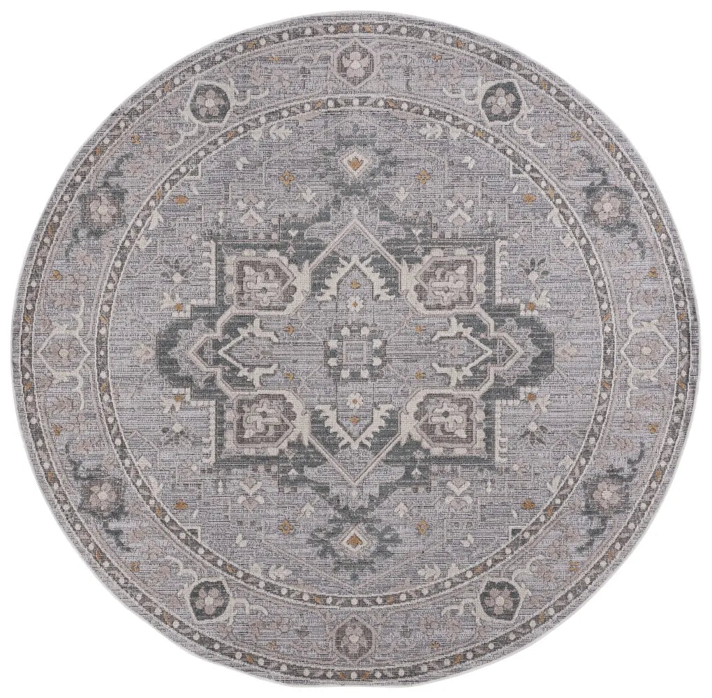 Safavieh Miranda 6'-6" x 6'-6" Rug in Grey / Ivory Beige