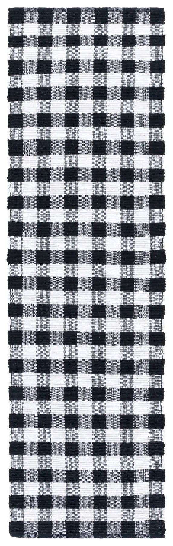 Safavieh Montauk 2'-3" x 8'-0" Rug in Black / Ivory