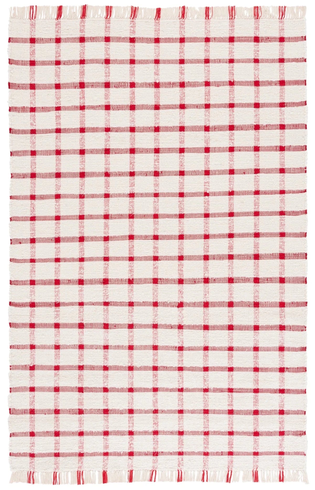 Safavieh Montauk 4'-0" x 6'-0" Rug in Ivory / Red