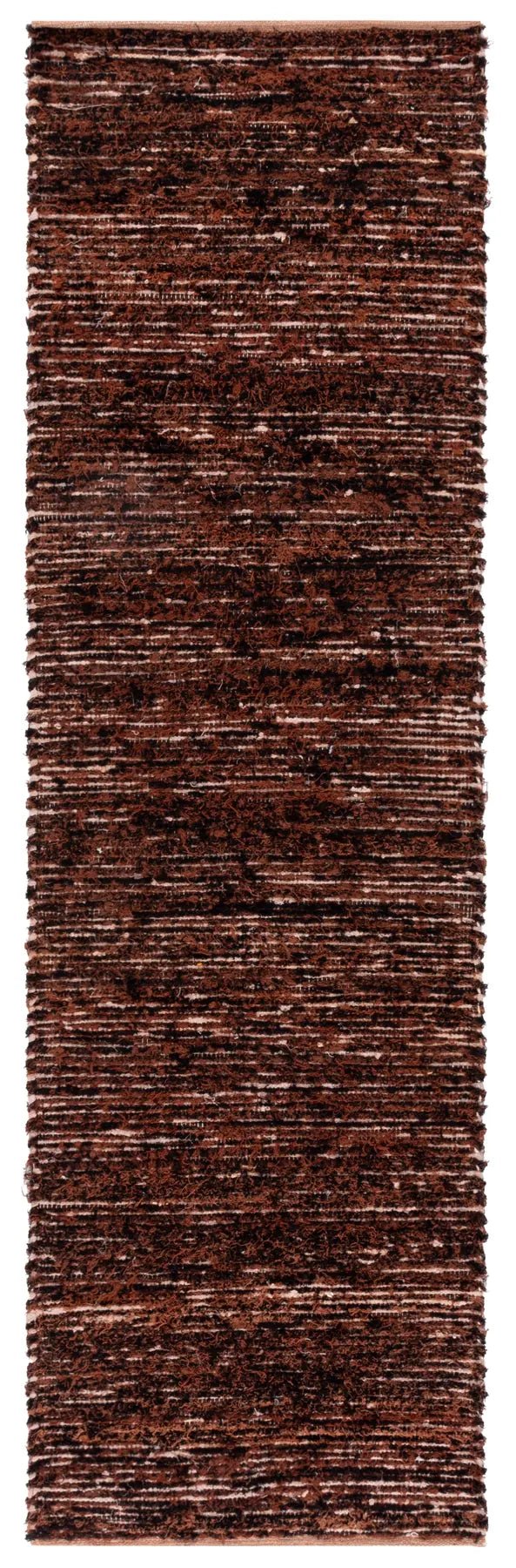 Safavieh Montauk 2'-3" x 8'-0" Rug in Rust / Black