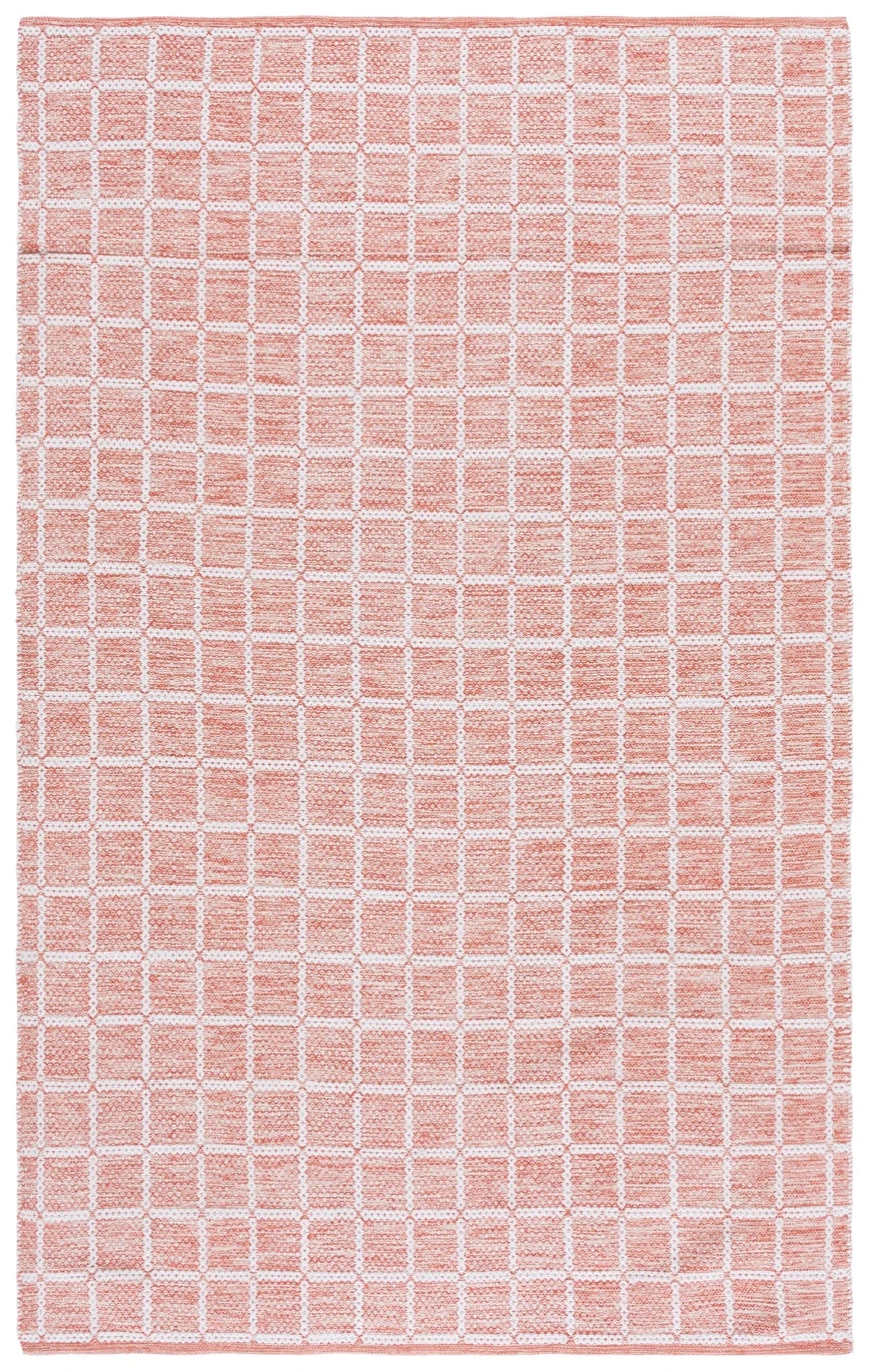 Safavieh Montauk 4'-0" x 6'-0" Rug in Orange / Ivory