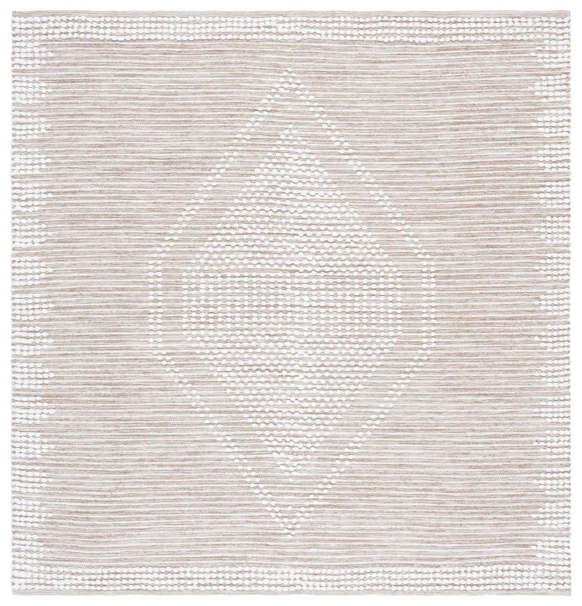 Safavieh Montauk 6'-0" x 6'-0" Rug in Beige / Ivory