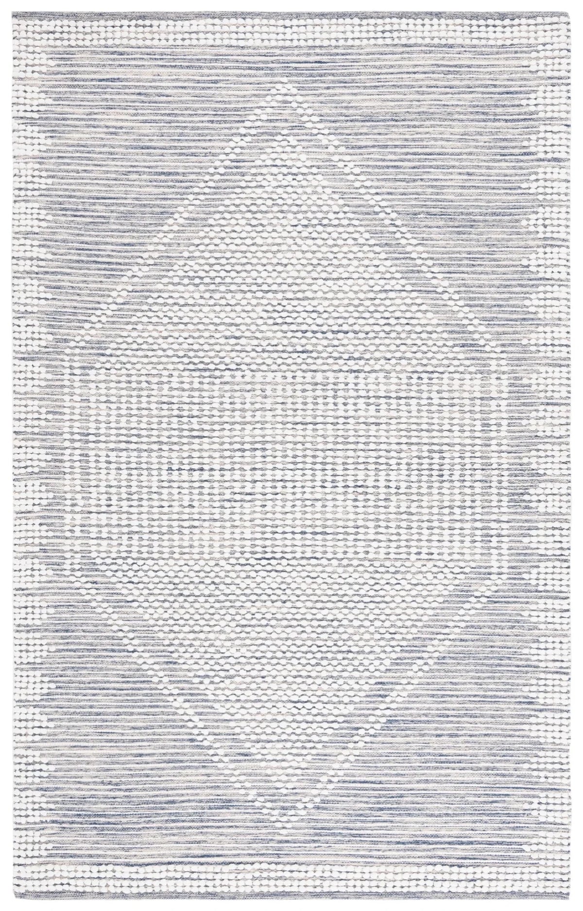 Safavieh Montauk 4'-0" x 6'-0" Rug in Navy / Ivory