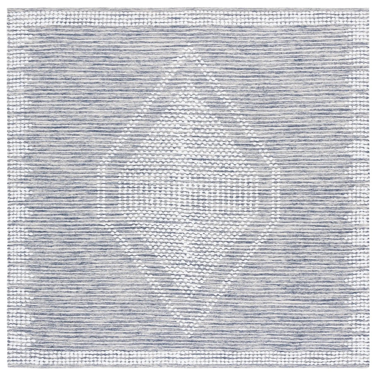 Safavieh Montauk 6'-0" x 6'-0" Rug in Navy / Ivory
