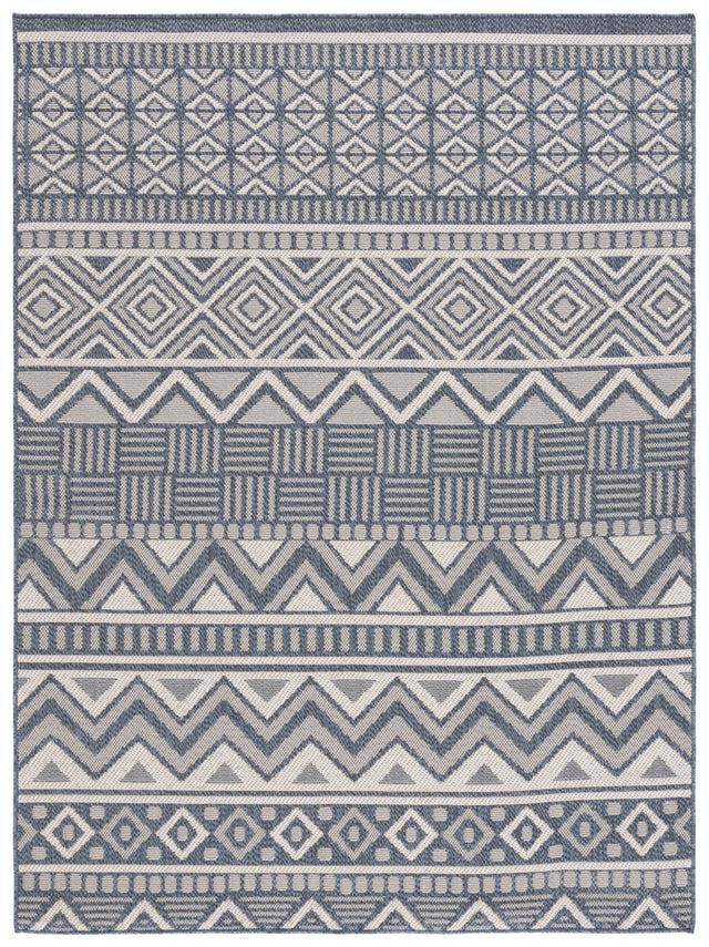 Safavieh Msr Cy Indoor/Outdoor Msro818N Navy/Creme Rug.