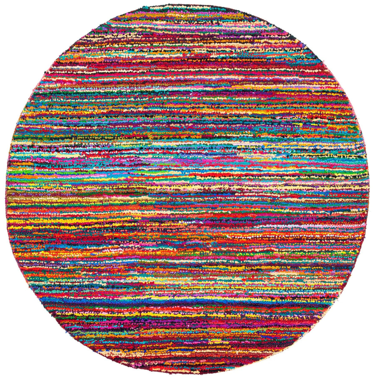 Safavieh Nantucket 6'-0" x 6'-0" Rug in Pink / Multi