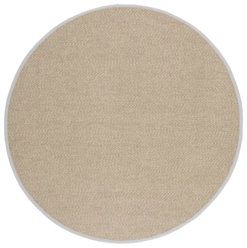 Safavieh Napa Performance Sisal 6'-0" x 6'-0" Rug in Natural / Ivory