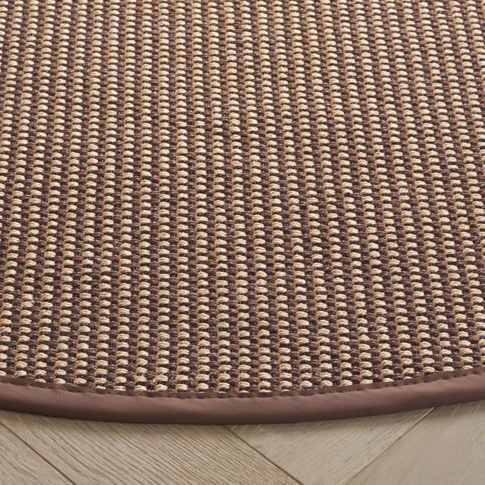 Safavieh Napa Performance Sisal 6'-0" x 6'-0" Rug in Marble / Brown