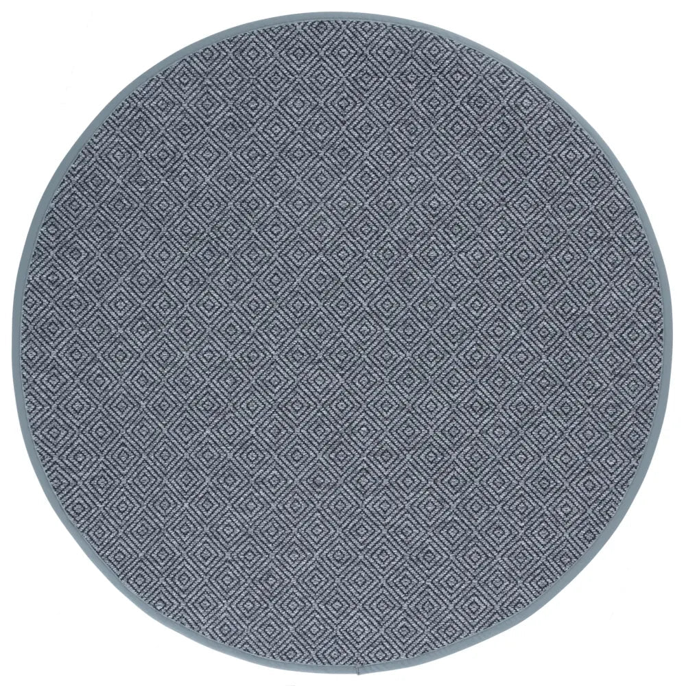 Safavieh Napa Performance Sisal 6'-0" x 6'-0" Rug in Marble / Charcoal