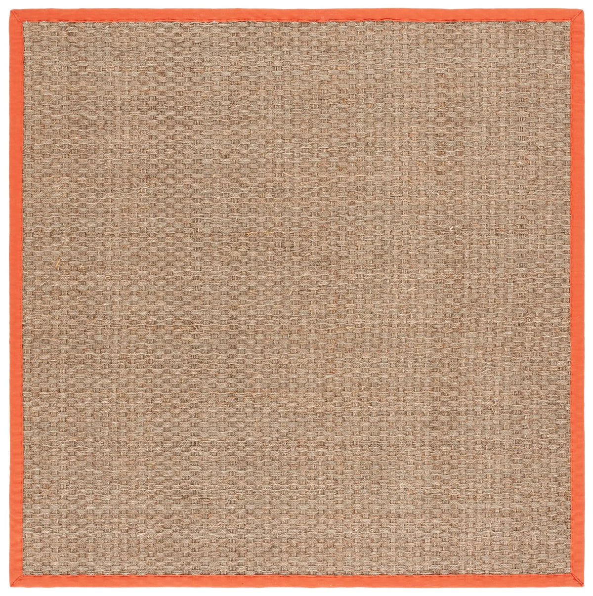 Safavieh Natural Fiber 6'-0" x 6'-0" Rug in Natural / Rust