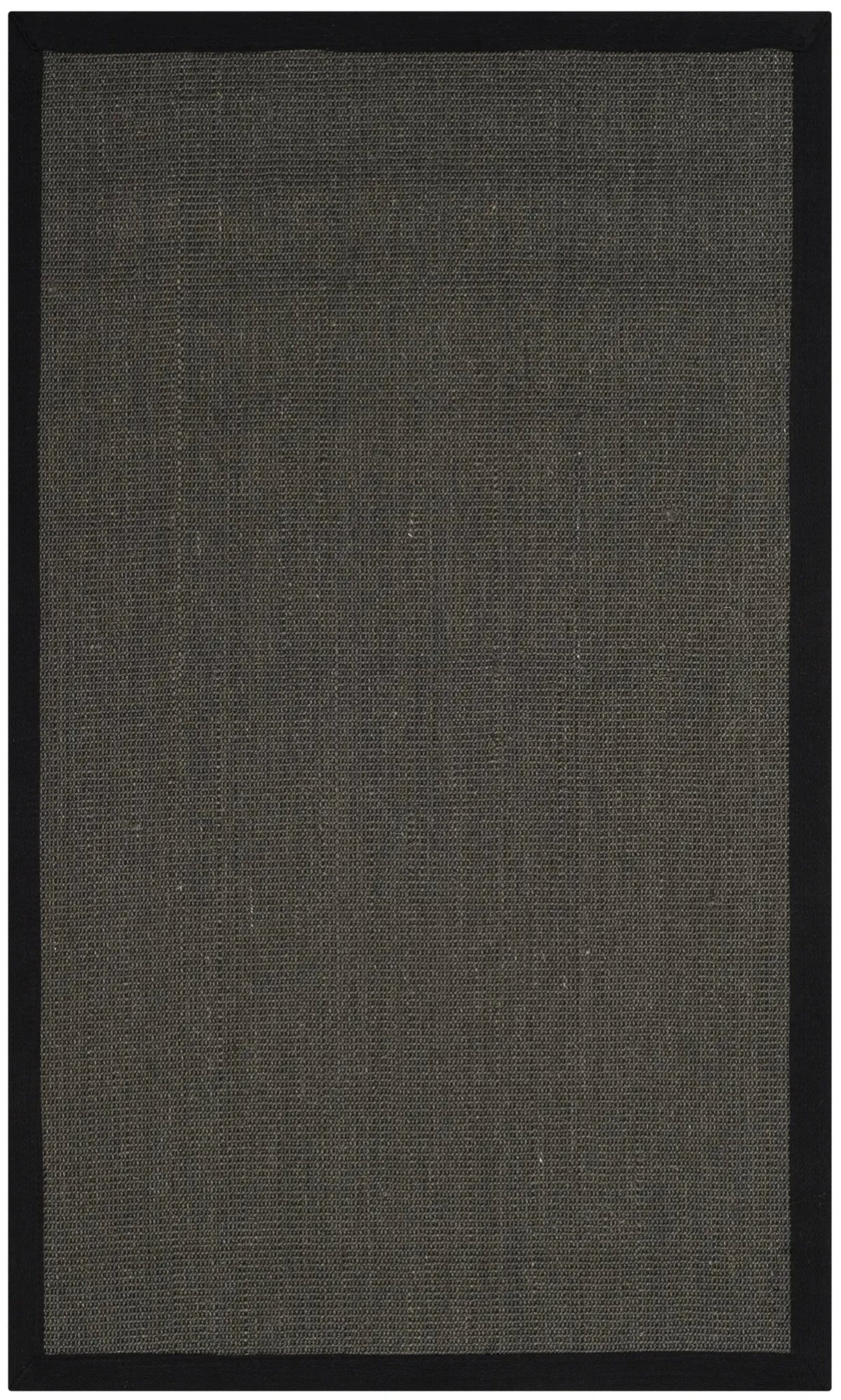 Safavieh Natural Fiber 3'-0" x 5'-0" Rug in Anthracite / Black