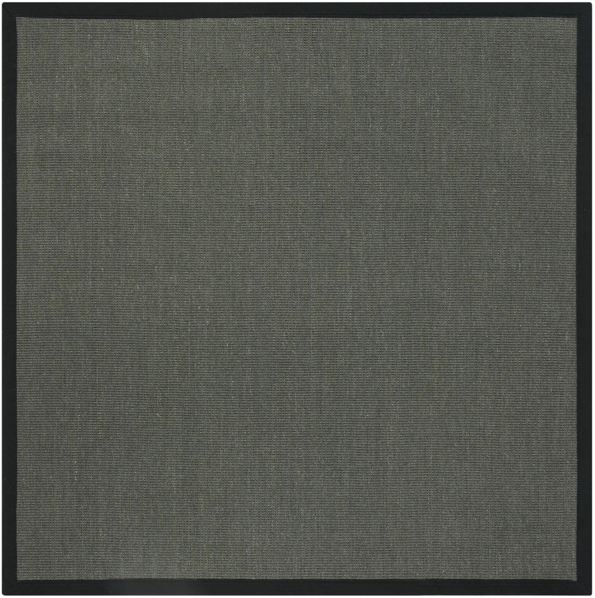 Safavieh Natural Fiber 6'-0" x 6'-0" Rug in Anthracite / Black