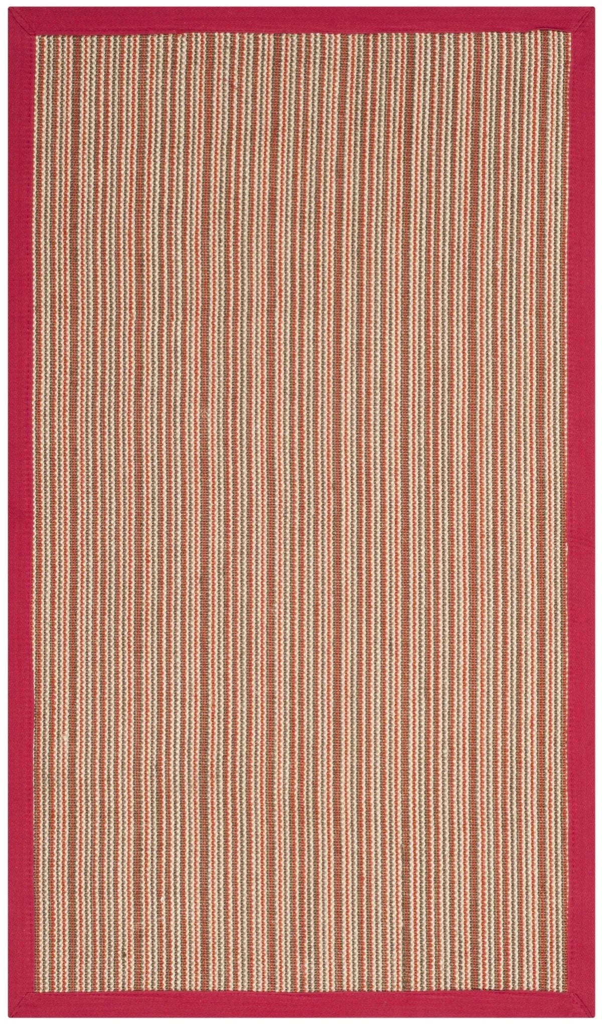 Safavieh Natural Fiber 3'-0" x 5'-0" Rug in Brown / Red